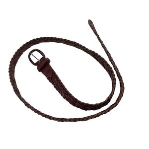 VTG Dockers Leather Belt Mens Braided Brown Size 44